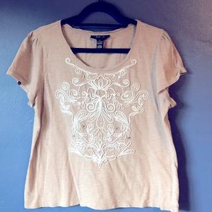 Style & Co embossed t shirt